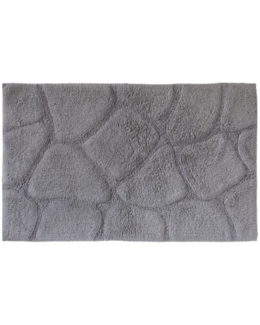 Tapis de bain serenity coton gris 80x50