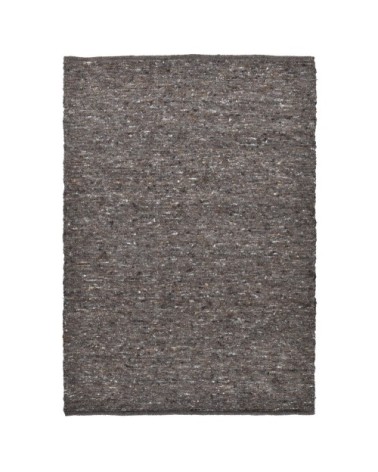 Tapis tissé à la main en laine naturelle Tabac 190x290