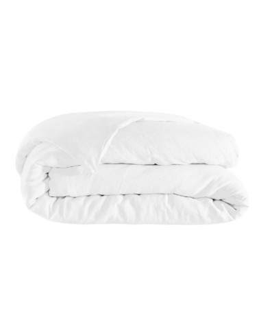 Housse de couette lin 240x220 cm blanc