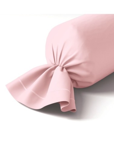 Taie de traversin coton 43x210 cm o de rose