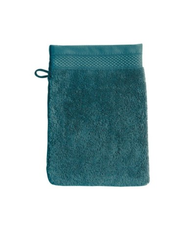 Gant de toilette coton 16x22 cm eucalyptus