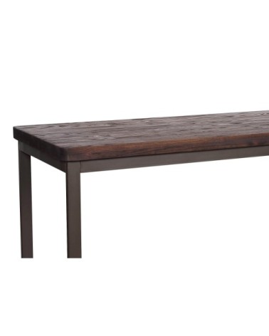 Mange debout 180 cm  acier/bois massif foncé