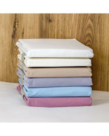 Housse de couette 200 fils en percale de coton beige foncé 240x220 cm