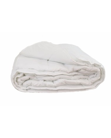 Couette synthétique légère été en polyester blanc 220x240 cm
