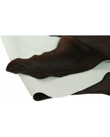 Tapis peau de vache noir 220x180
