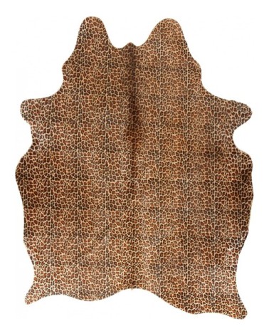 Tapis peau de vache style léopard 220x180