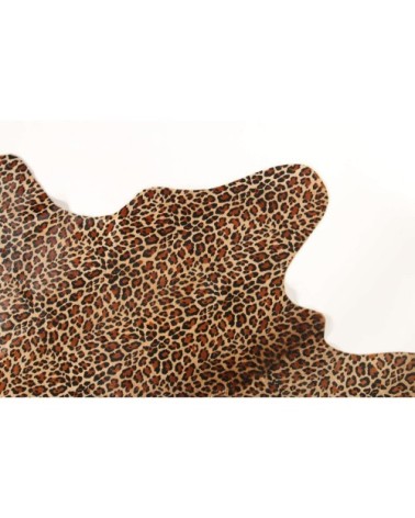 Tapis peau de vache style léopard 220x180
