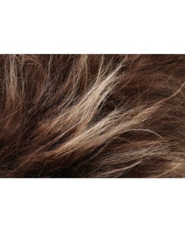 Coussin peau de mouton marron 35x35