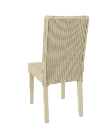 Chaise en Lloyd Loom beige clair