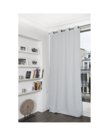 Rideau occultant gris perle 140 x 260