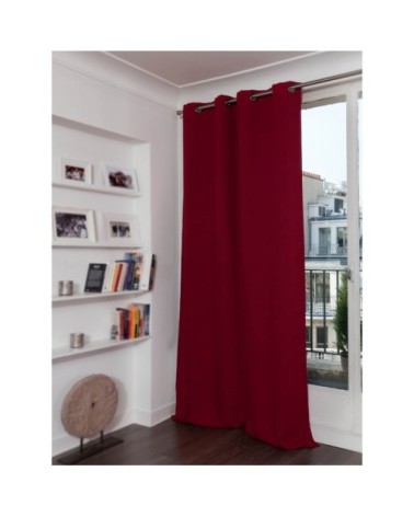 Rideau occultant rouge grenat 140 x 260