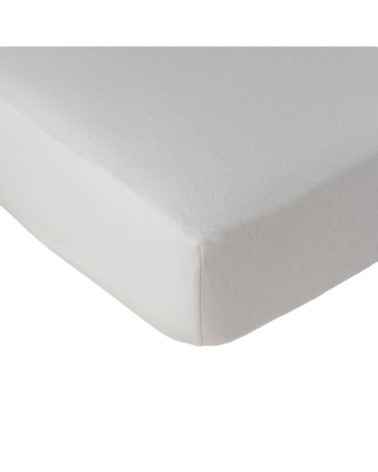 Alèse protège matelas molleton en coton blanc 90x190 cm