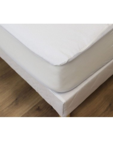 Alèse protège matelas imperméable en coton blanc 140x200 cm