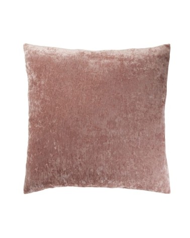 Coussin en velours effet vieilli vieux rose 60x60, OEKO-TEX®