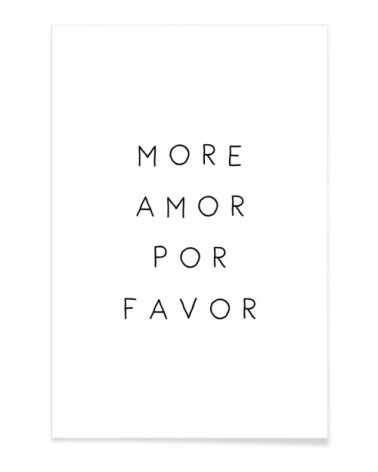 Affiche blanc & noir 30x45