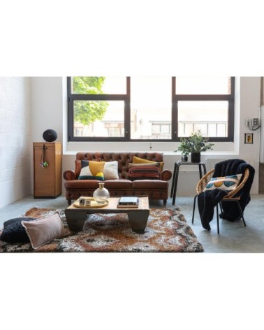 Coussin uni  en coton sésame 40 x 65