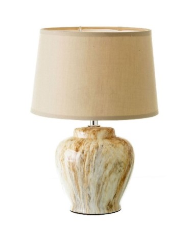 Lampe en céramique marbrée 29 cm