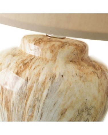 Lampe en céramique marbrée 29 cm