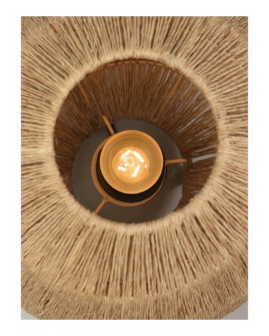 Lampe de table bambou jute D32cm