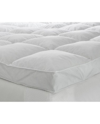 Housse surmatelas haute protection en Polyester Blanc 140x200 cm