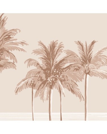 Papier peint panoramique palmiers 170 x 250  brun