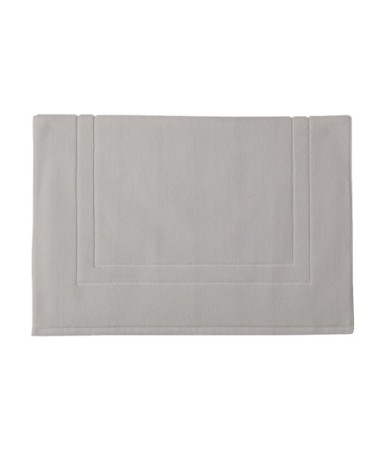 Tapis de bain en coton gris carrare 60x90