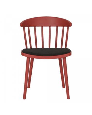 Lot 2 chaises design rouge