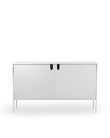 Buffet en bois 2 portes L148cm blanc