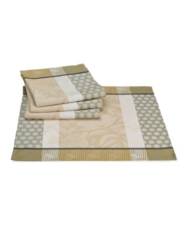 Serviette en coton chene 58 x 58