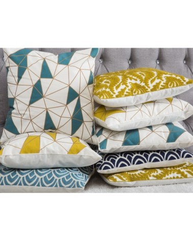 Lot de 2 coussin décoratifs en tissu blanc 45x12cm