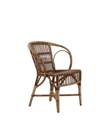 Chaise repas en rotin antique