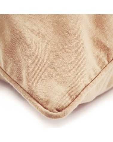 Coussin de sol en polycoton rose nude 70x70