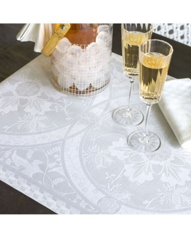 Set de table en coton blanc 50 x 36