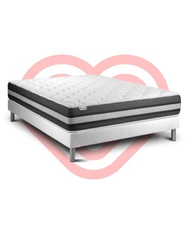 Ensemble matelas 160x200 Ressorts Mémoire de forme - 26 cm