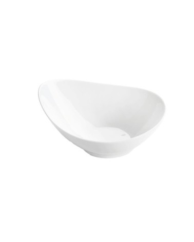 Assiette creuse en porcelaine blanche blanc 18 cm - Lot de 6