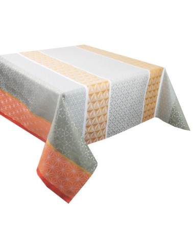 Nappe carrée  pur coton orange 155x155 cm
