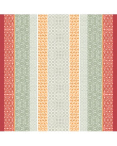 Nappe carrée  pur coton orange 155x155 cm