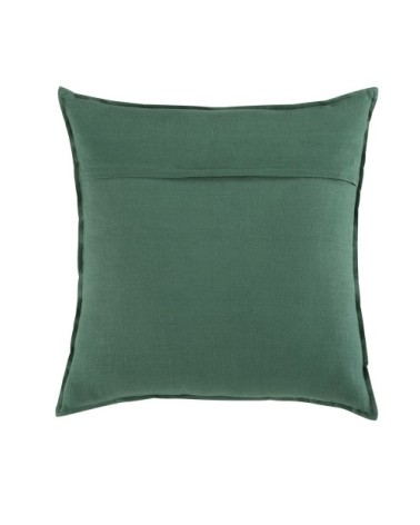 Coussin en lin lavé vert basilic 60x60, OEKO-TEX®