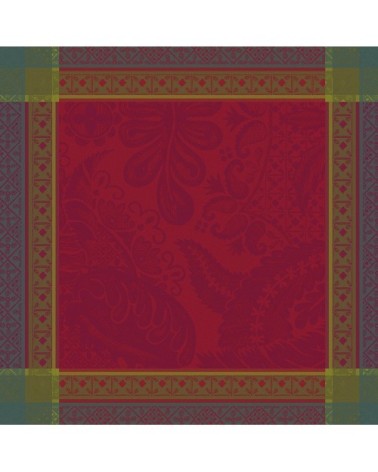 Serviette  pur coton rouge 54X54