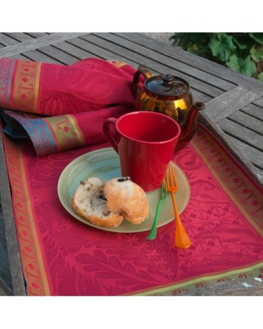 Serviette  pur coton rouge 54X54