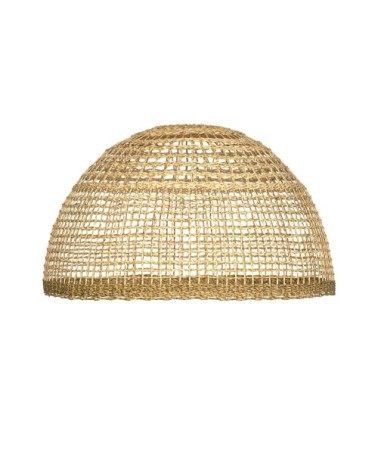 Abat-jour en feuille de palmier et posidonie