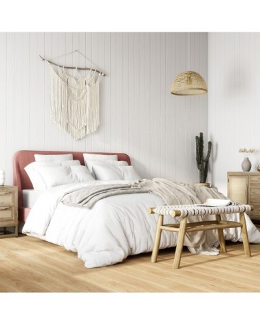 Abat-jour en feuille de palmier et posidonie