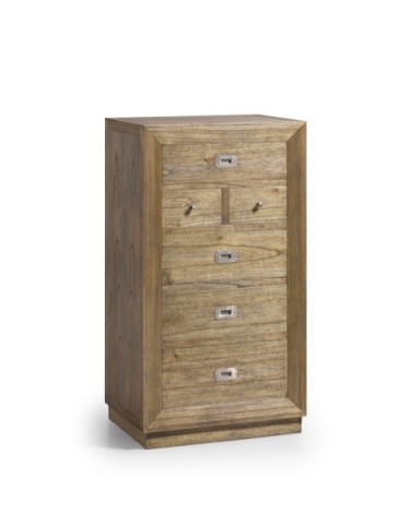 Commode en bois marron H110cm