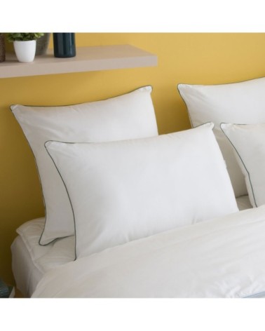 Oreiller MOELLEUX Respirant - Coton Bio  60x60 cm - Wake Me Green