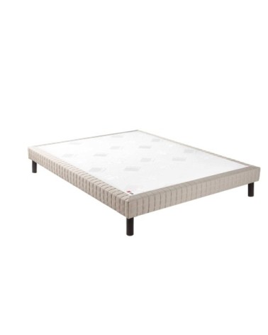 Sommier confort médium jean gris foncé 18 cm 160x200