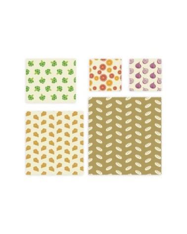 Set de feuilles emballage alimentaire - Lot de 5