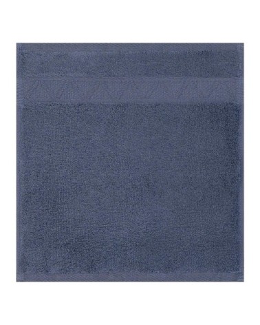 Carré visage en coton bleu orient 30 x 30