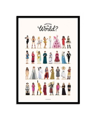 Affiche d'art avec Cadre bois noir - 50 x 70 cm