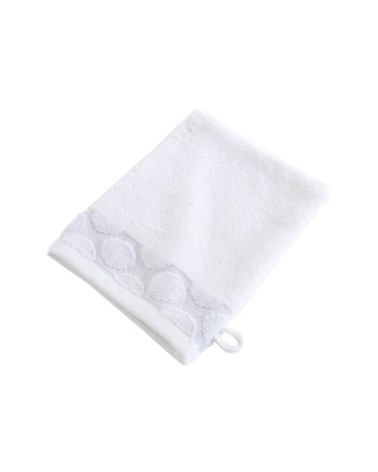 Gants de toilette blanc 15x21 en coton