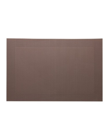 Lot de 2 sets de table unis marron 45x30